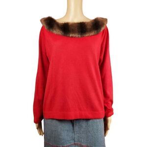 Designer Originals red sweater for trim